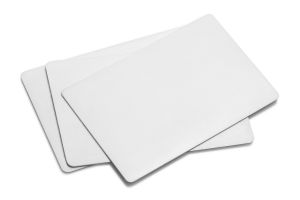 Cartes en PVC CR80 blanches 0.76mm