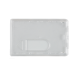 16-435 Hartplastikkartenhalter horizontal matt ohne Befestigungslöcher