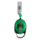 16-460G Jojo transparent-grün aus Kunststoff Karabinerhaken Textillasche und Gürtelclip